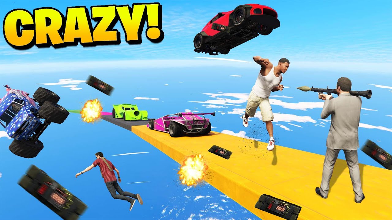 97.11% PEOPLE CANNOT COMPLETE THIS IMPOSSIBLE CAR PARKOUR RACE in GTA 5!