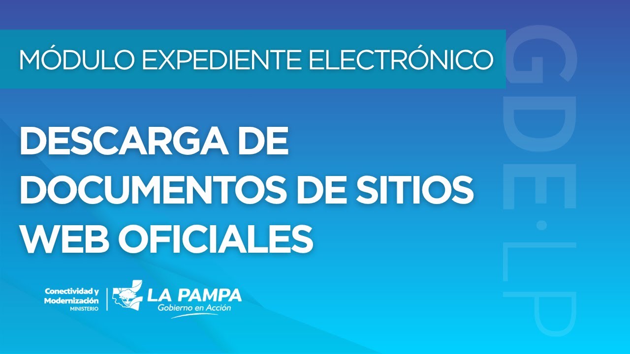 Descarga de documentos desde sitios web oficiales - Módulo Expediente Electrónico