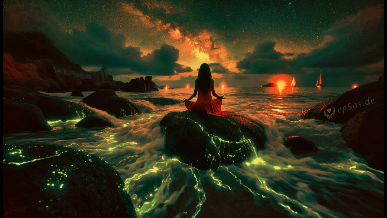 3D Sound of Relaxing Ocean Waves -- Pink Noise without Music.