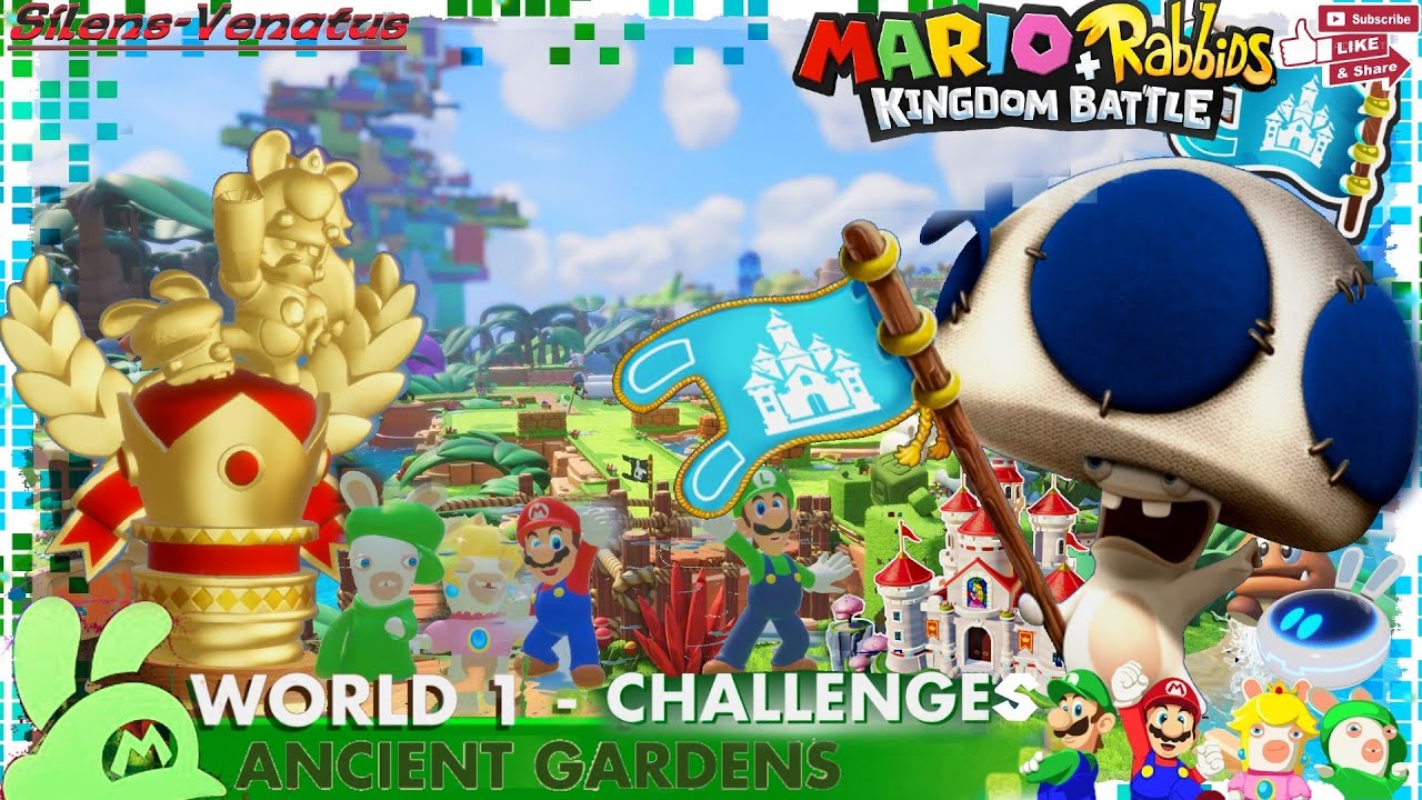 World 1: Ancient Gardens - Challenges [Mario + Rabbids: Kingdom Battle]