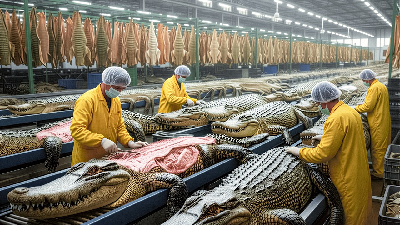 Inside the Crocodile Leather Factory: From Raw Skin to High-End Fashion