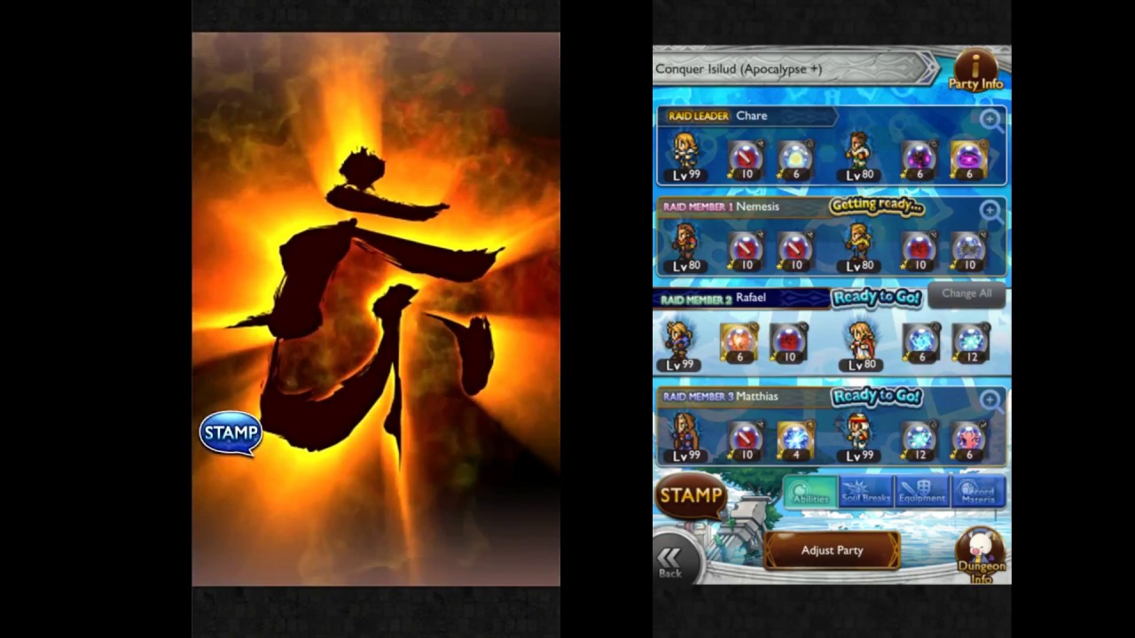 FFRK - Conquer Isilud (Apocalypse +) Raid Cid Mission Style