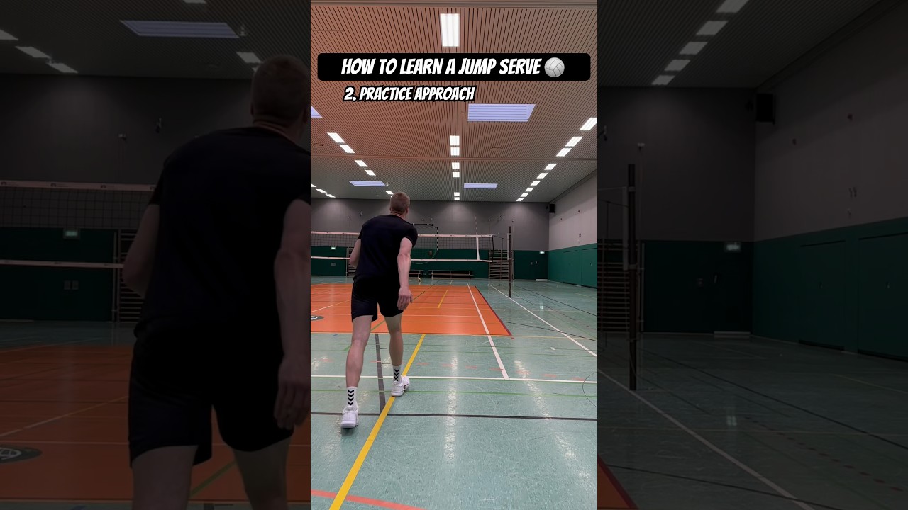 How to learn a jump serve 🏐 #volleyball