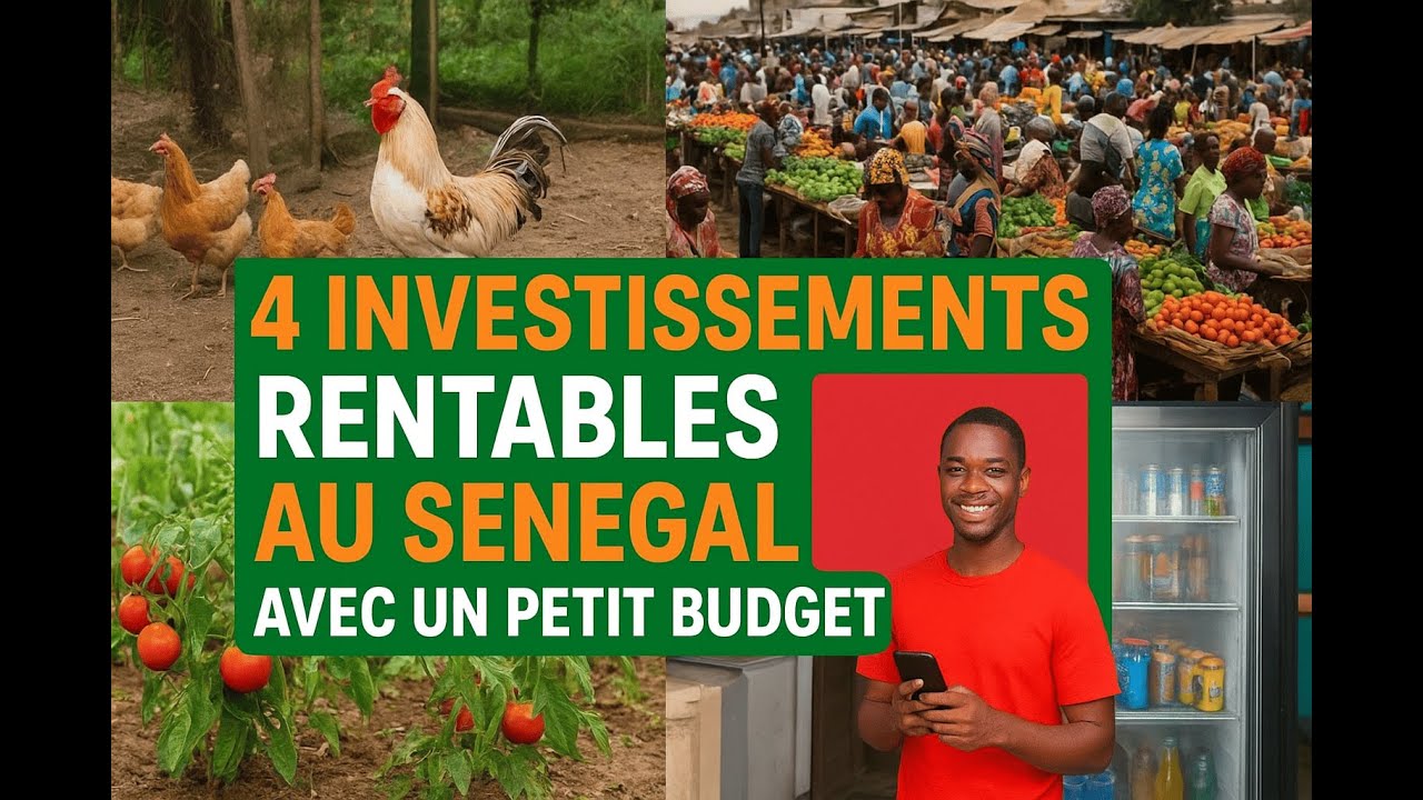 4 investissements rentables au S&eacute;n&eacute;gal avec un petit budget #InvestissementS&eacute;n&eacute;gal#InvestirEnAfrique