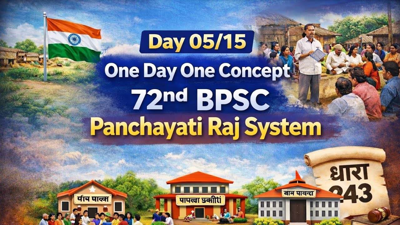 Day 05/15🔥💥🔥 पंचायती राज व्यवस्था | one day one concept #72ndbpsc  #civilservicesmantra 