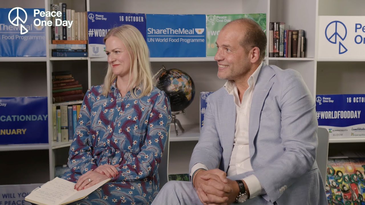 Interview with Kees Kruythoff and Emelie Norling for the #PeaceOneDay #WorldFoodDay Broadcast.