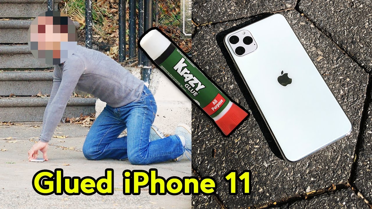 IPHONE 11 PRO GLUED TO FLOOR!