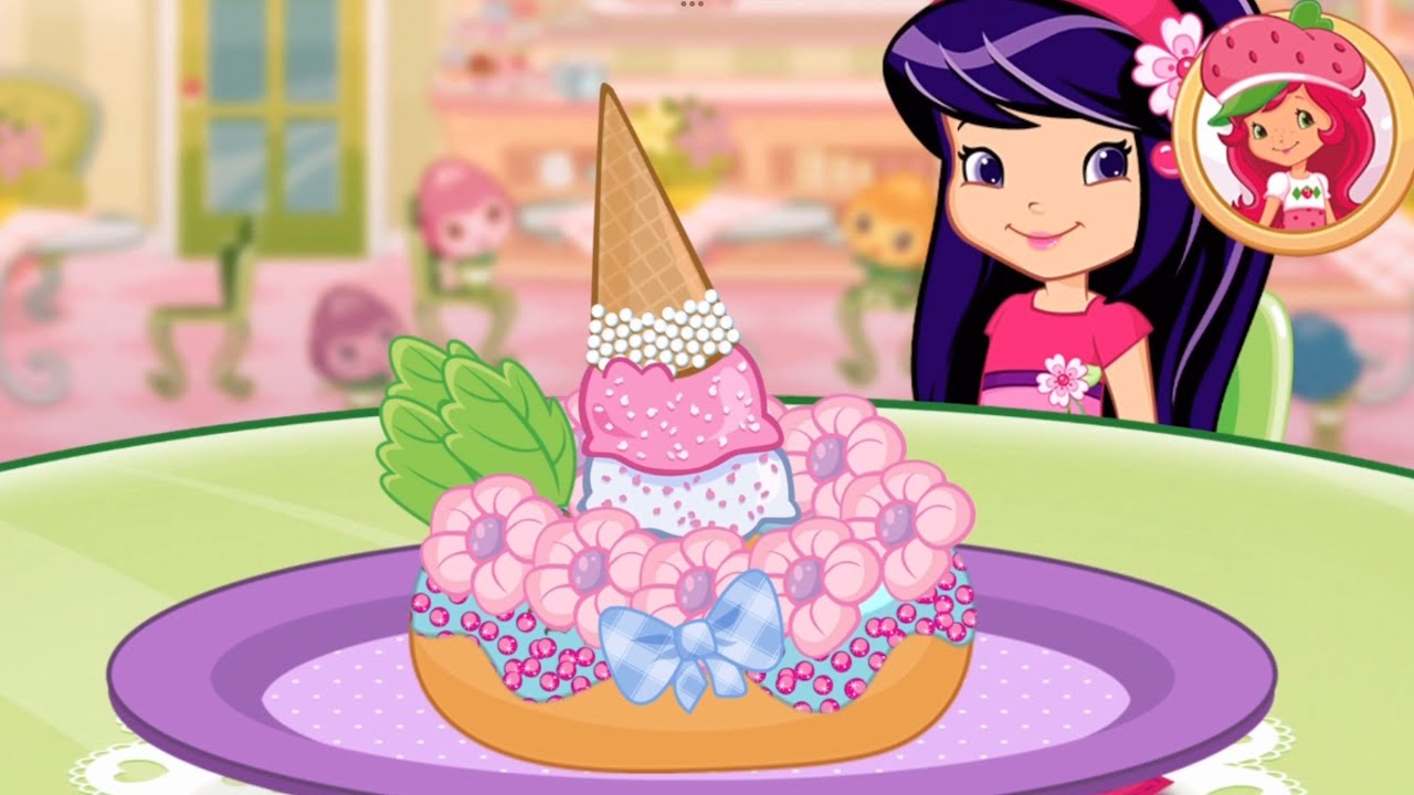Strawberry Shortcake Bake Shop - Ice cream Very Berry Doughnuts - Fun Cooking Games for Kids