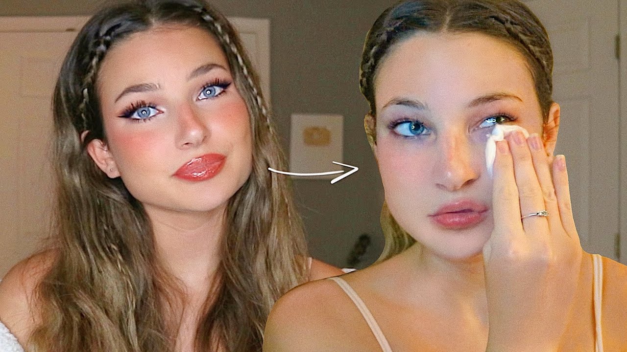 my skincare routine when I try + hair & night routine