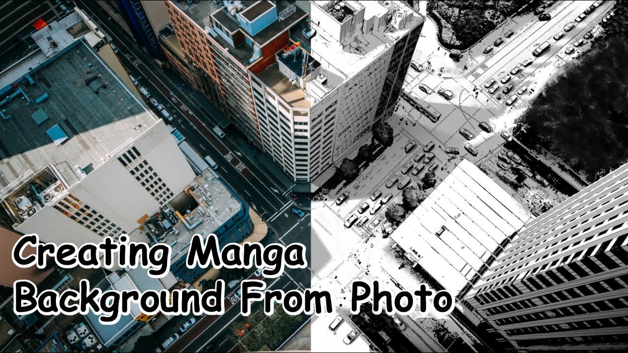 [Speedpaint] Creating Manga Background From Photo.
