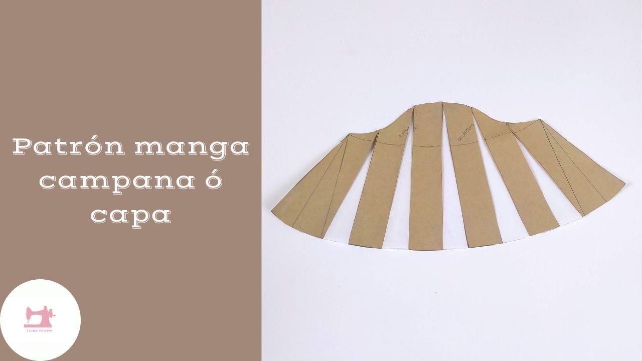 Te enseño a trazar el patrón de la manga campana ó de capa
