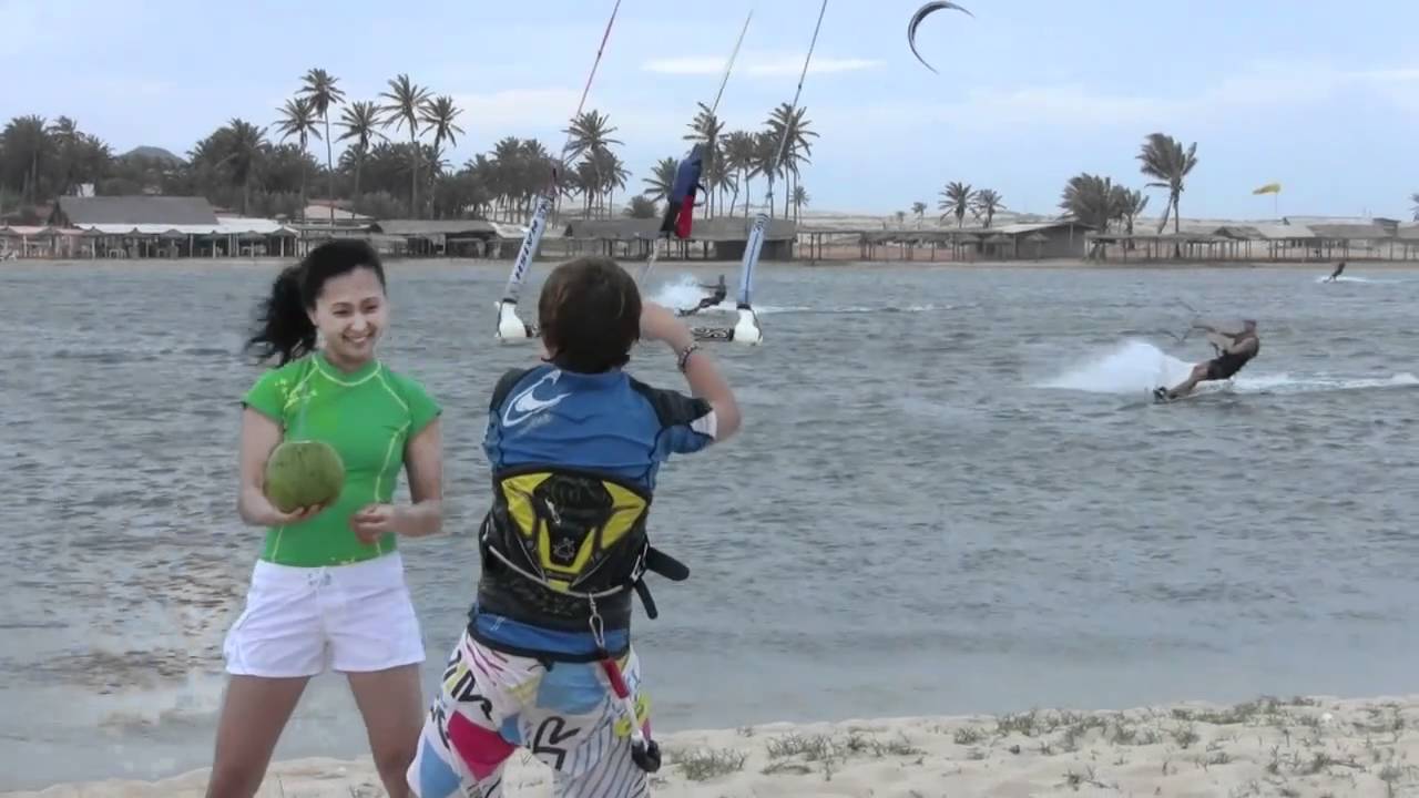 Liam Whaley kitesurfing in Brazil 2010