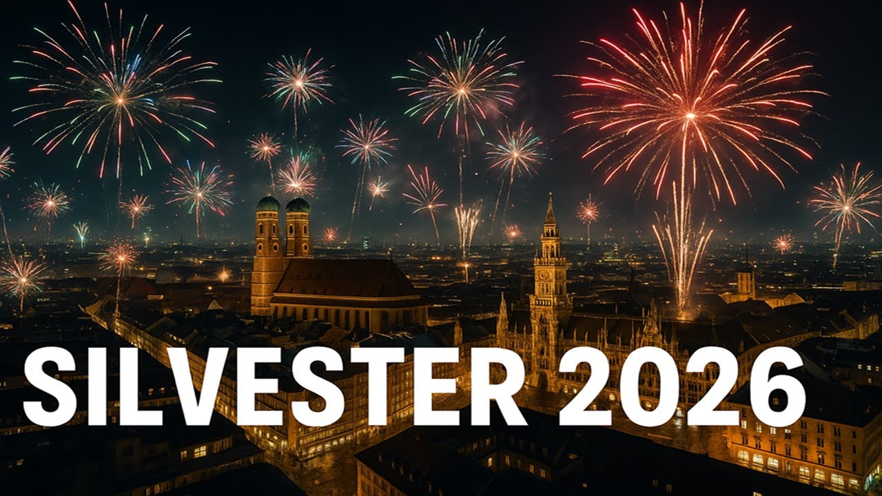 Silvester 2026 in München 🇩🇪 | Spektakuläres Feuerwerk über der Stadt | Neujahr 26