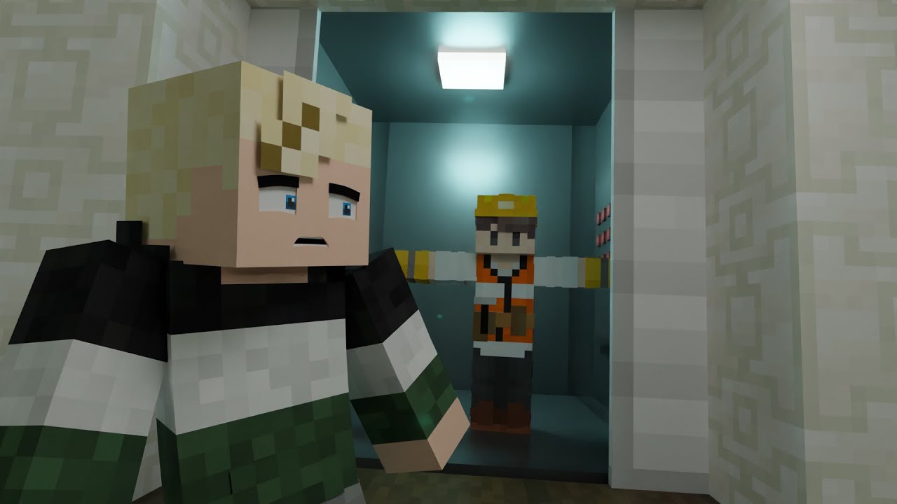 Stuck in Elevator (minecraft animation)