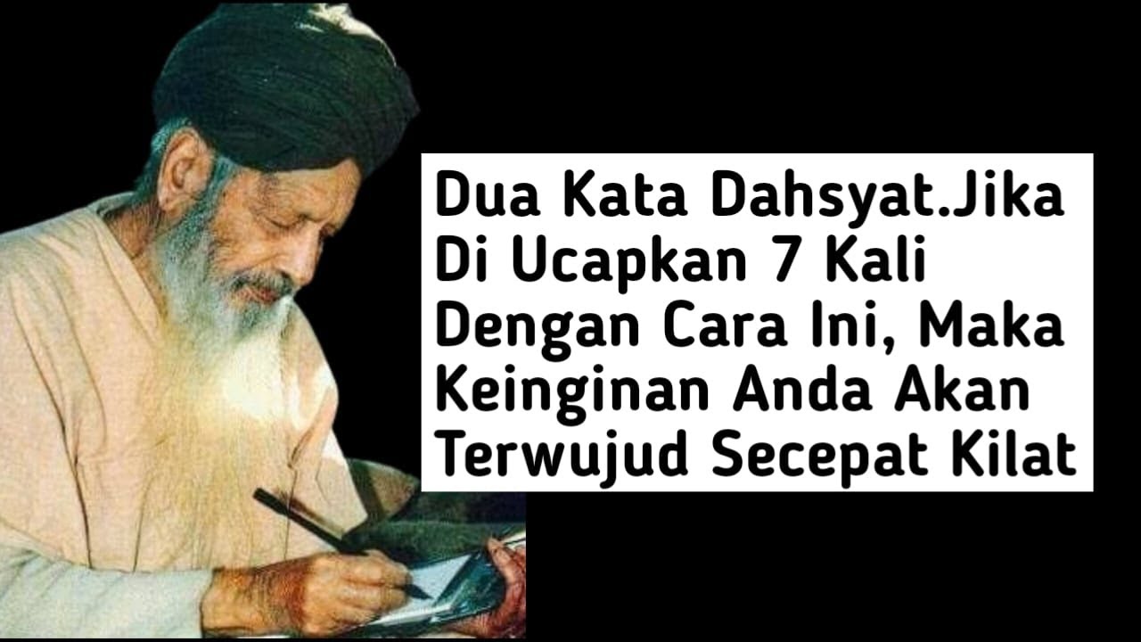 Dua Kata Dahsyat: Jika Diucapkan 7 Kali dengan Cara Ini, Keinginan Anda Akan Terwujud Secepat Kilat
