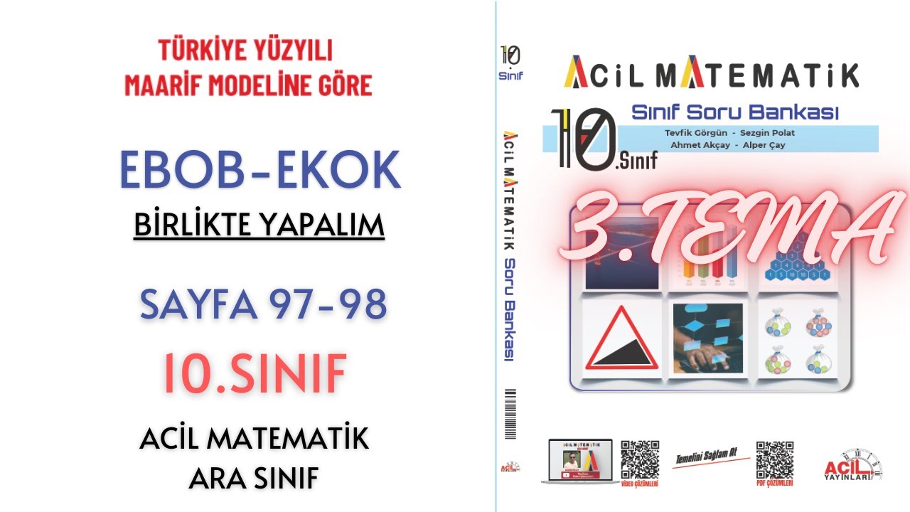 10.Sınıf Soru Bankası Ebob-Ekok Sayfa  97-98