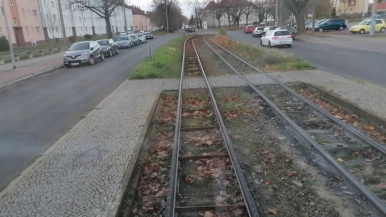 Straßenbahnmitfahrt auf der Linie 1 und 6 von Bahnhof Görden bis Hauptbahnhof im Typ Tatra