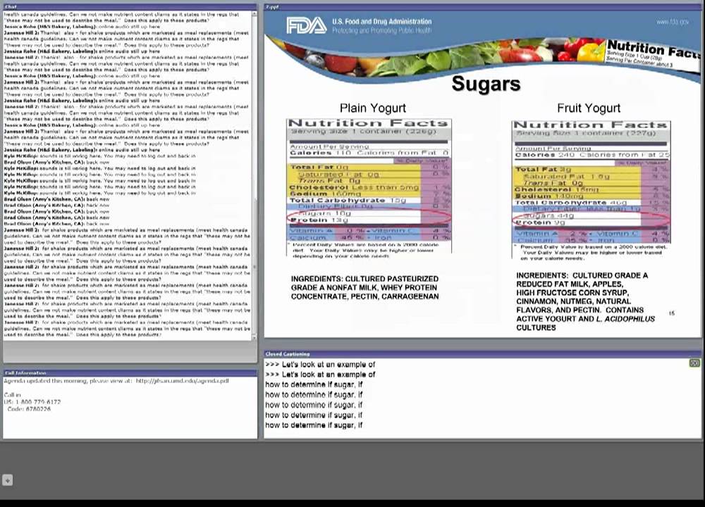 CFSAN/JIFSAN Food and Nutrition Webinar - Nutrition Facts Label