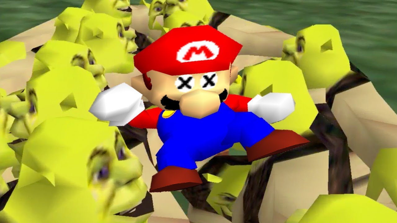 Mario 64 vs 50 Shreks