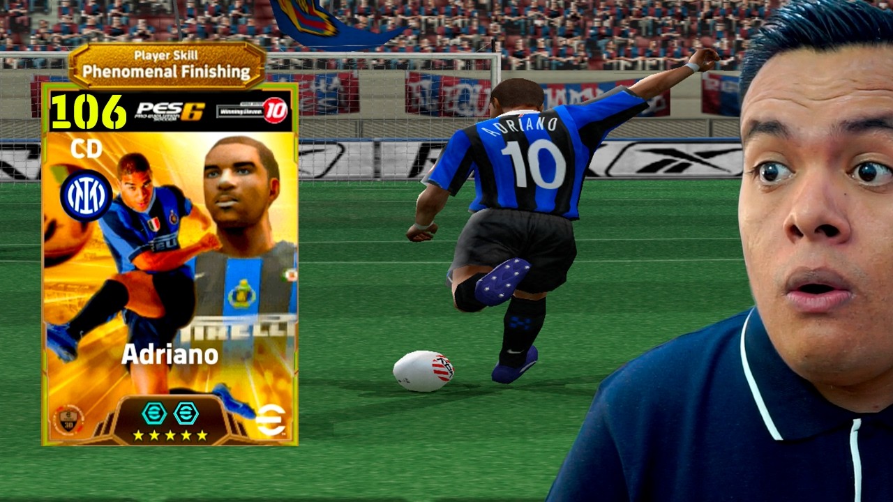 ADRIANO, Pero con su Nueva Carta EPIC del PES 6 al Máximo (eFootball)