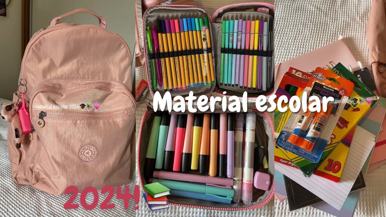 MEU MATERIAL ESCOLAR 2024!! (ensino médio)📚💗