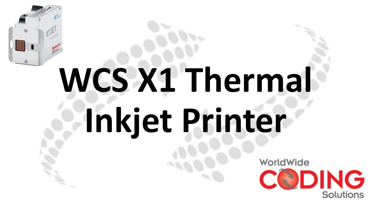 X1 Thermal Inkjet Printer - Worldwide Coding Solutions