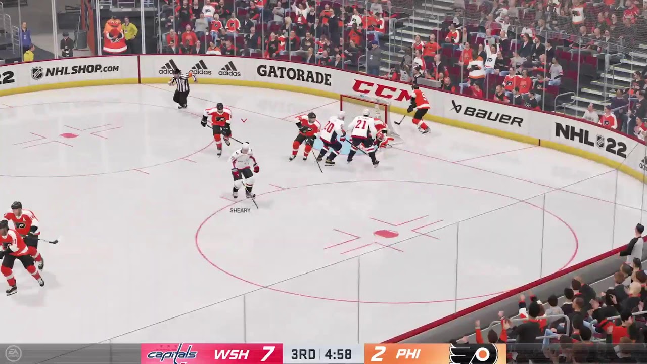 NHL 22 PS4 Pro - Washington Capitals Vs Philadelphia Flyers 26.02.2022