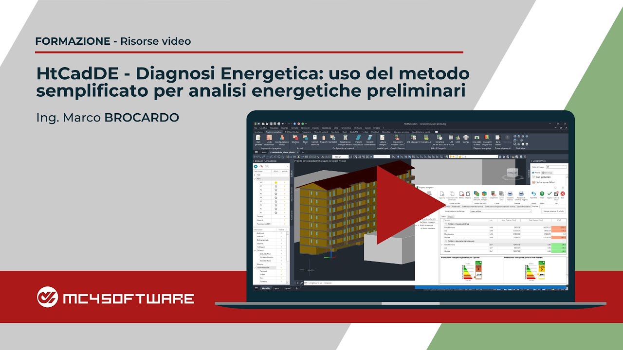 HtCadDE - Diagnosi Energetica: uso del metodo semplificato per analisi energetiche preliminari