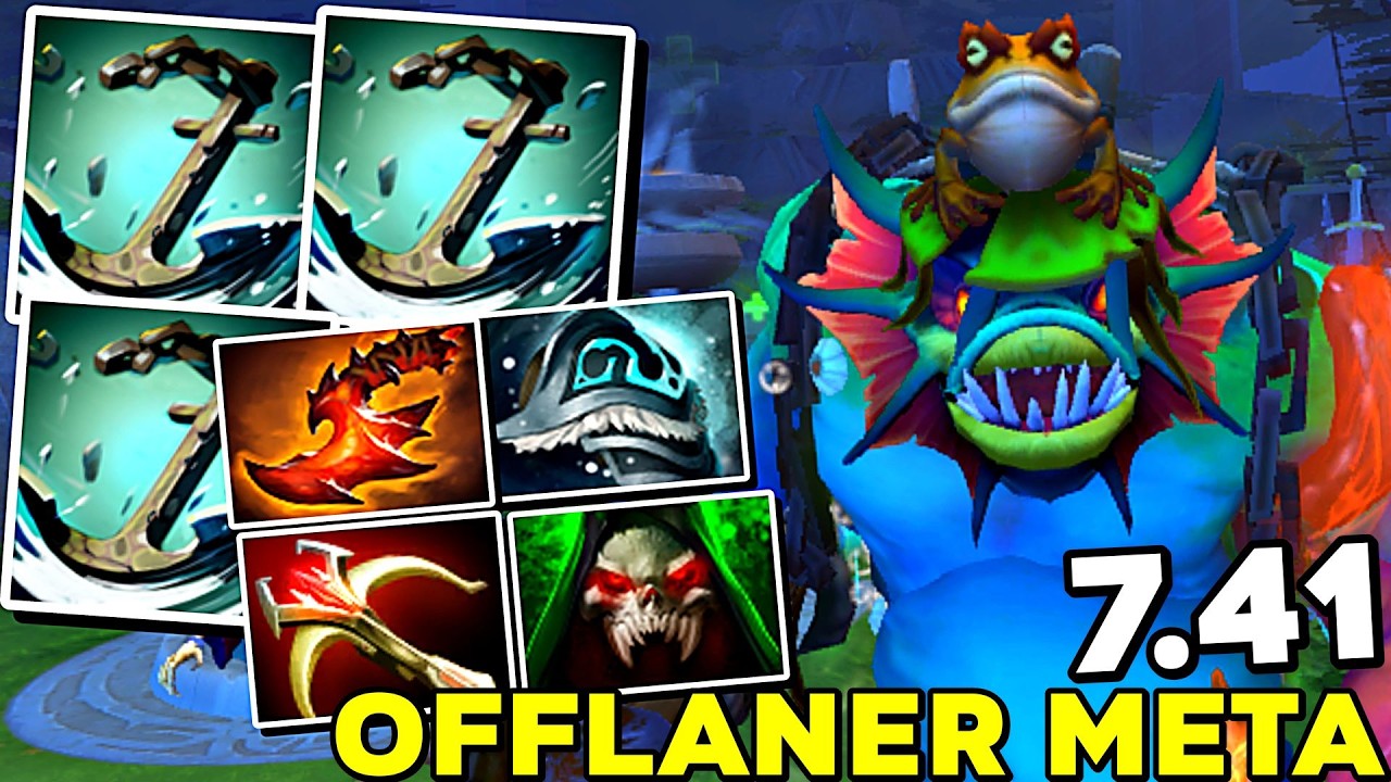 Tidehunter 7.41 Offlaner Meta Anchor Smash Anti Carry Intense - Dota 2
