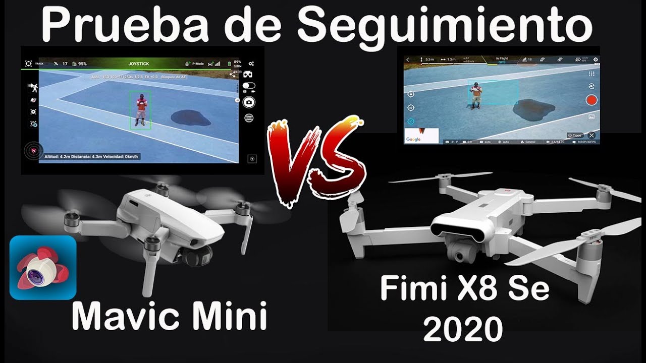 MAVIC MINI VS FIMI X8 SE 2020 - OPCIÓN DE SEGUIMIENTO en ESPAÑOL