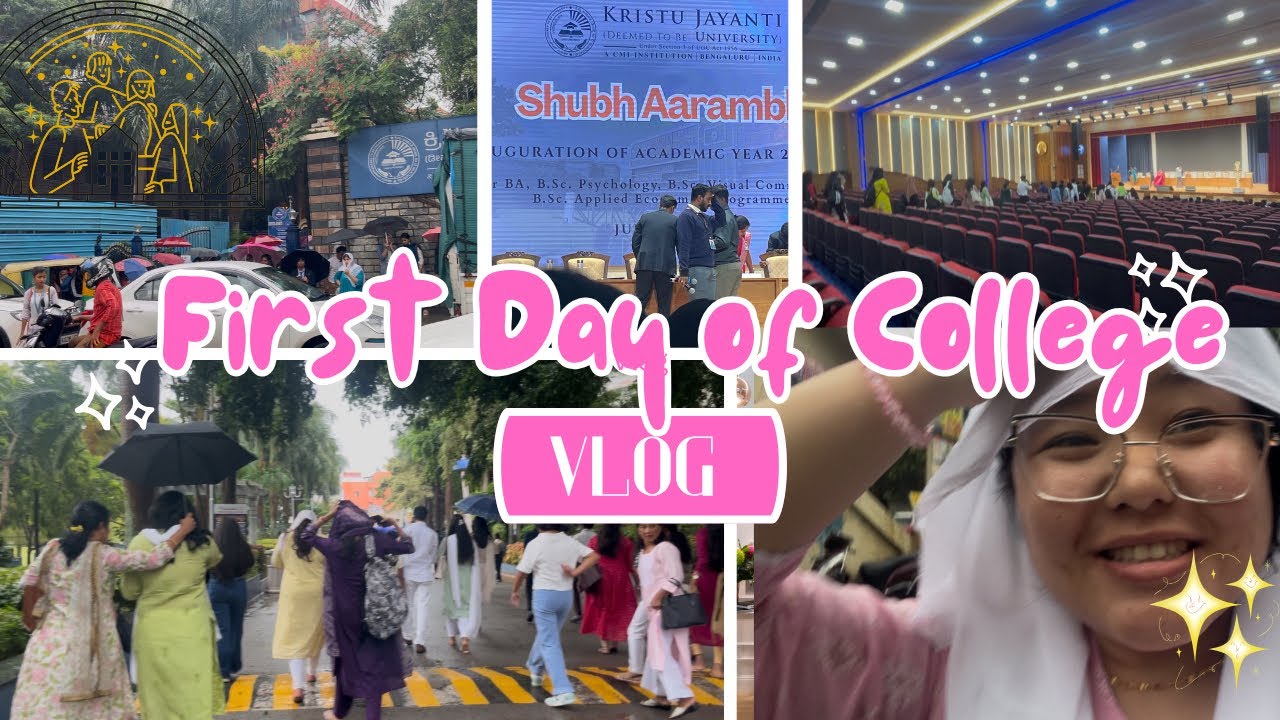 First Day of College Vlog || New beginnings| Orientation | Campus || 🏫📍📚✨