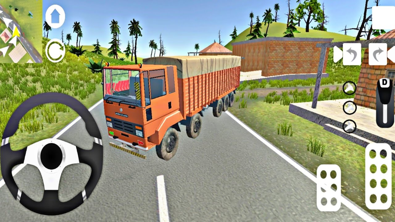 Uphill Offroad Indian Truck Driving Game 3D - Indian Truck Loading unloading Work 🚦🚧 ZKB GAMER 210✨