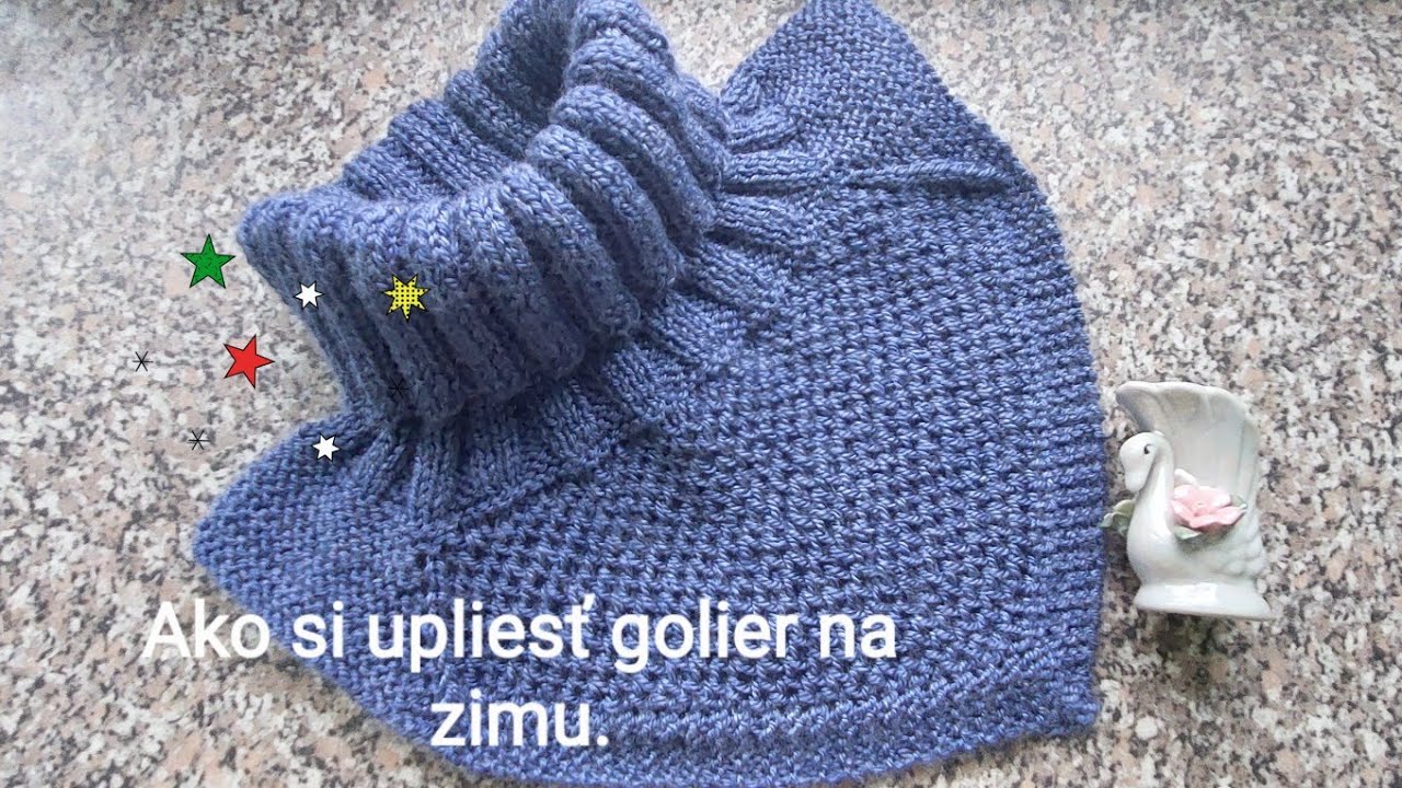 260. Ako sa pletie golier - nákrčník.  Krok za krokom 👠👠.