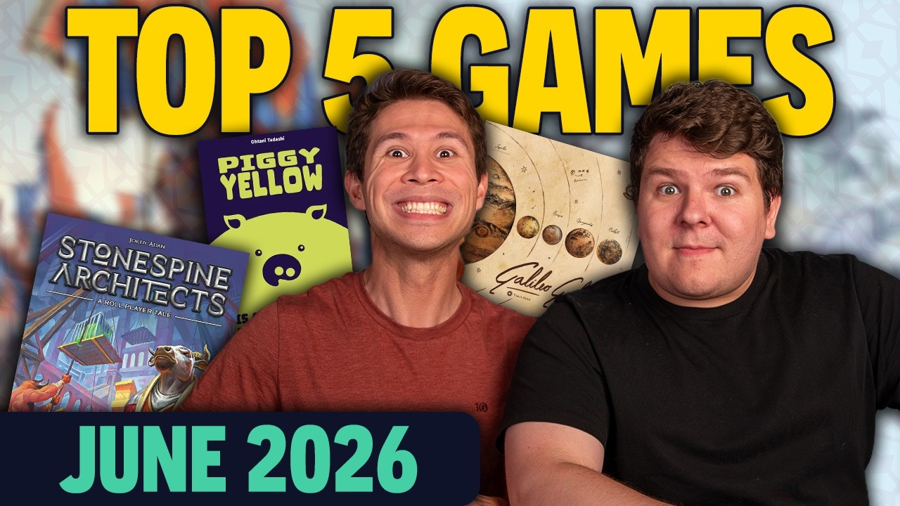 Top 5 Board Games We Played in June 2026 | Health Update, MOST Games Played, and Crunchy Brain Month