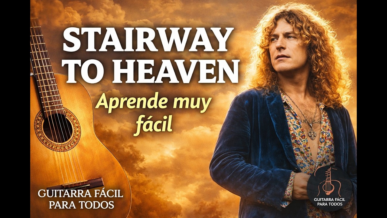 STAIRWAY TO HEAVEN. LED ZEPPELIN. TUTORIAL DE GUITARRA FÁCIL PARA TODOS.