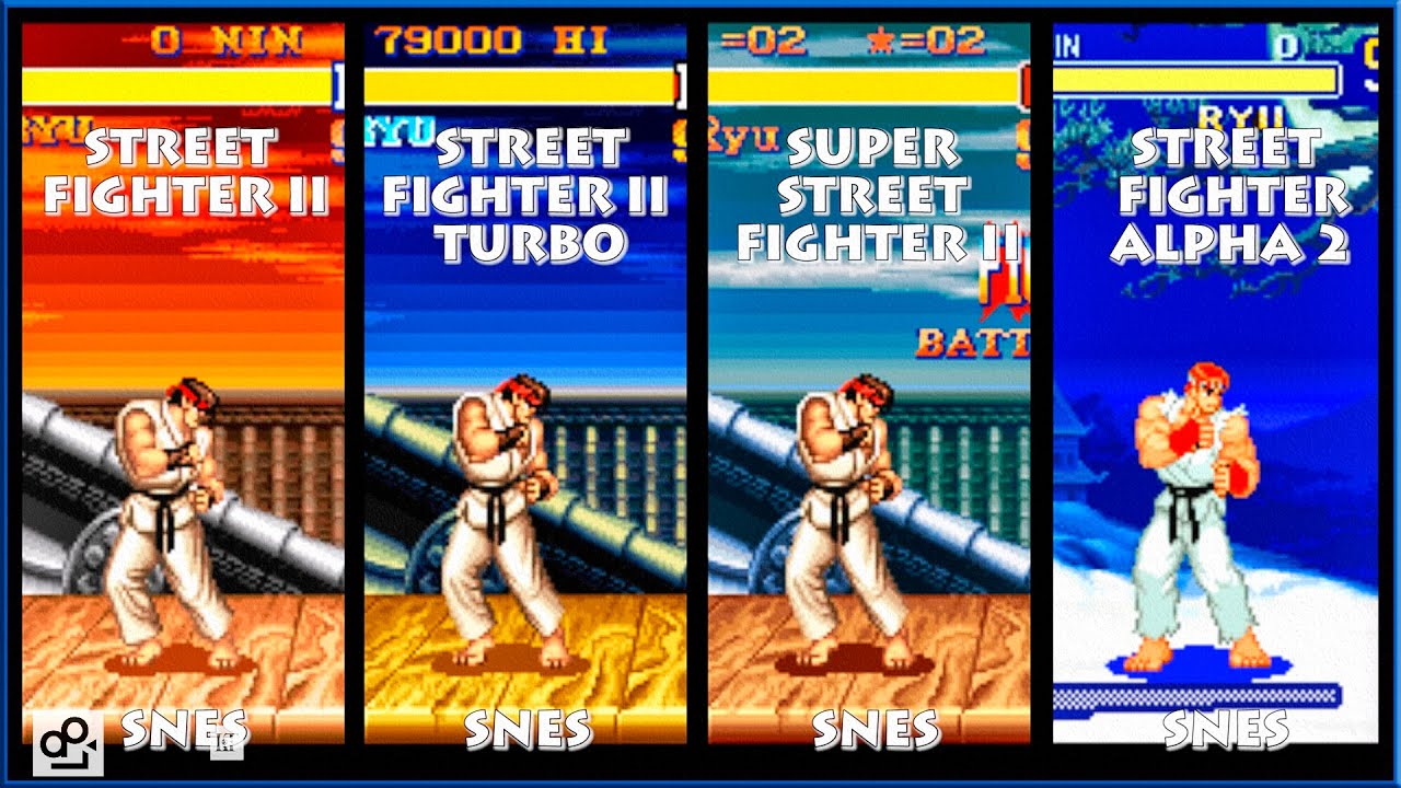 Street Fighter II RYU Graphic Evolution 1992-1996 (Super Nintendo) SNES
