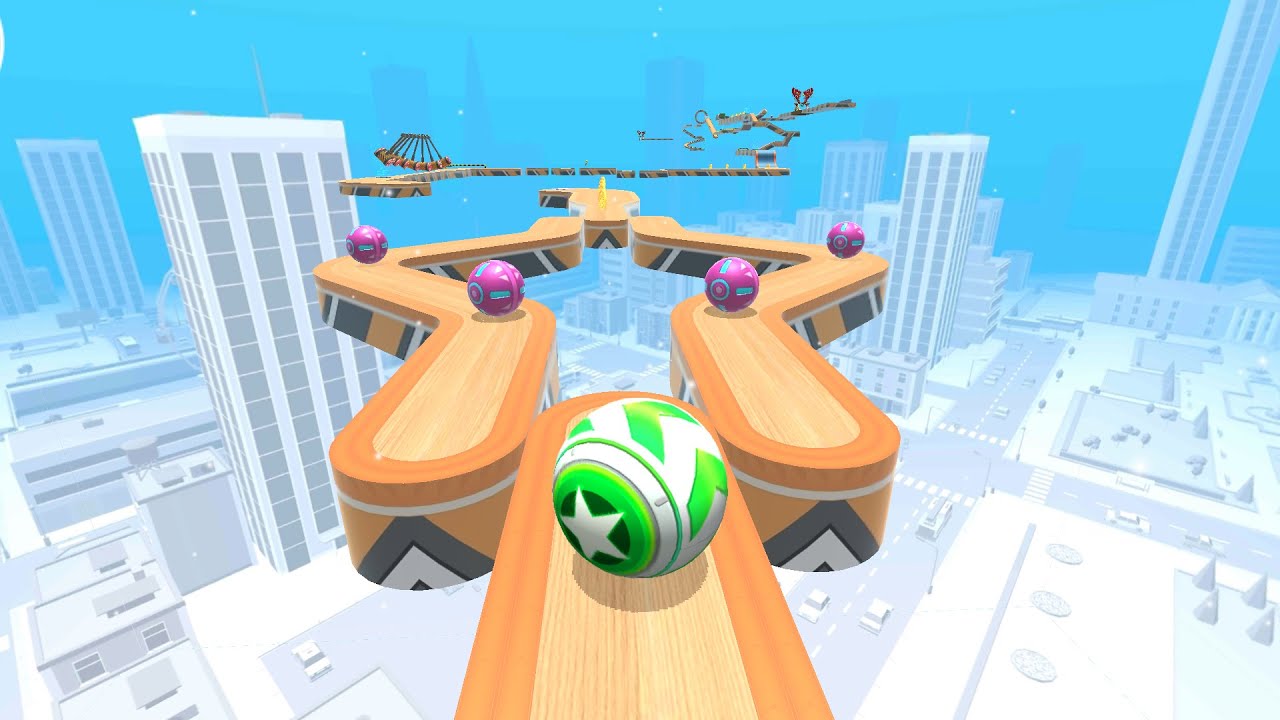 Sky Rolling Ball 3D - All Levels Gameplay Android, iOS #8 ( Level 67 - 73 )