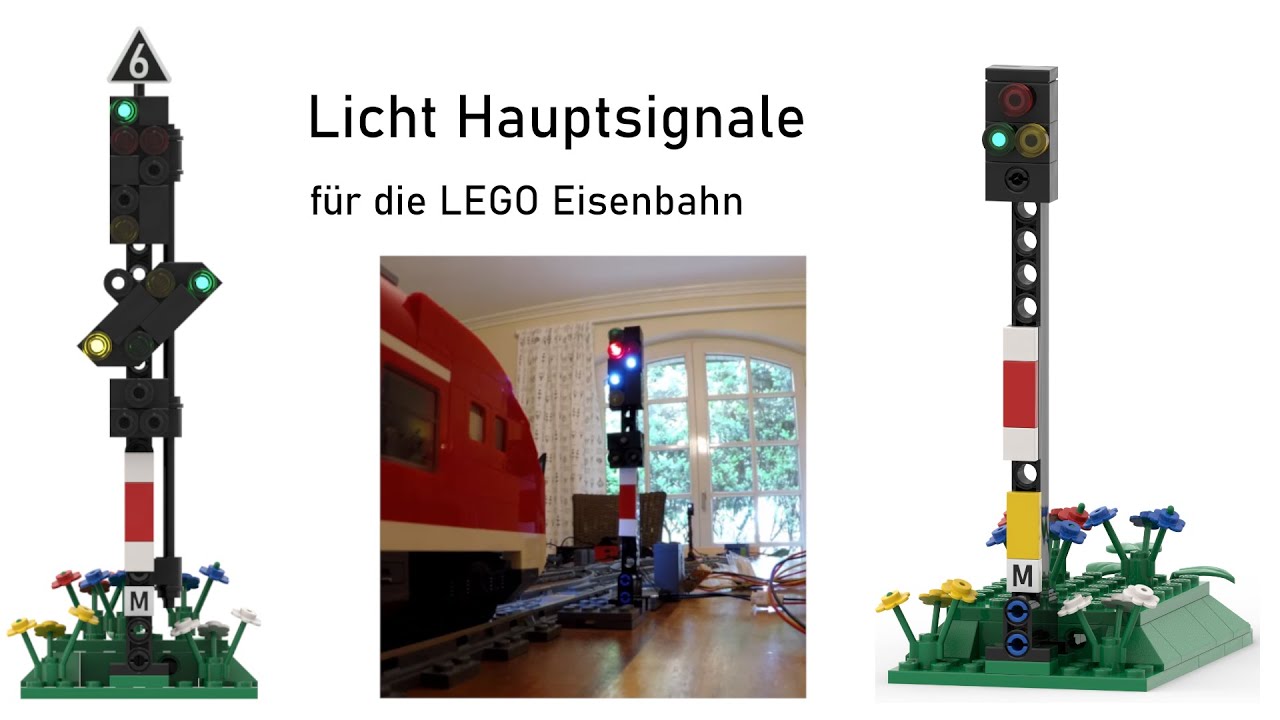 Licht Hauptsignale für die LEGO Eisenbahn
