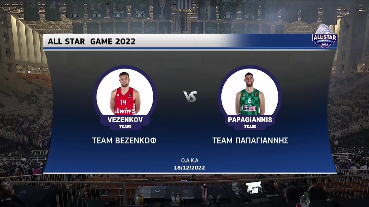 All Star Game 2022 | Σάσα Βεζένκοφ - Γιώργος Παπαγιάννης | 18/12/2022 | ΕΡΤ