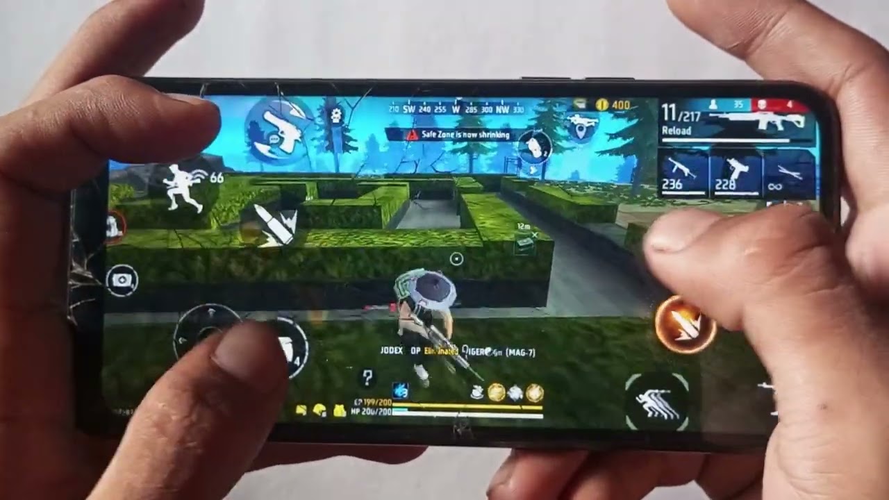 Free Fire Max 🔥 Handcam Gameplay on | 1GB-2GB 📱| BR Rank push | Realme C2 price 📱!