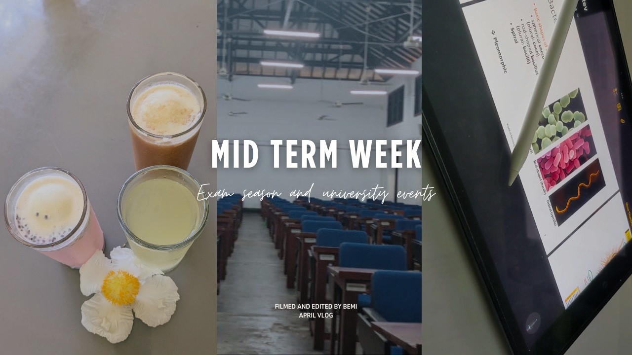 Mid exam vlog | Studying for mid exams while sick |  Aluth Awrudu events at university