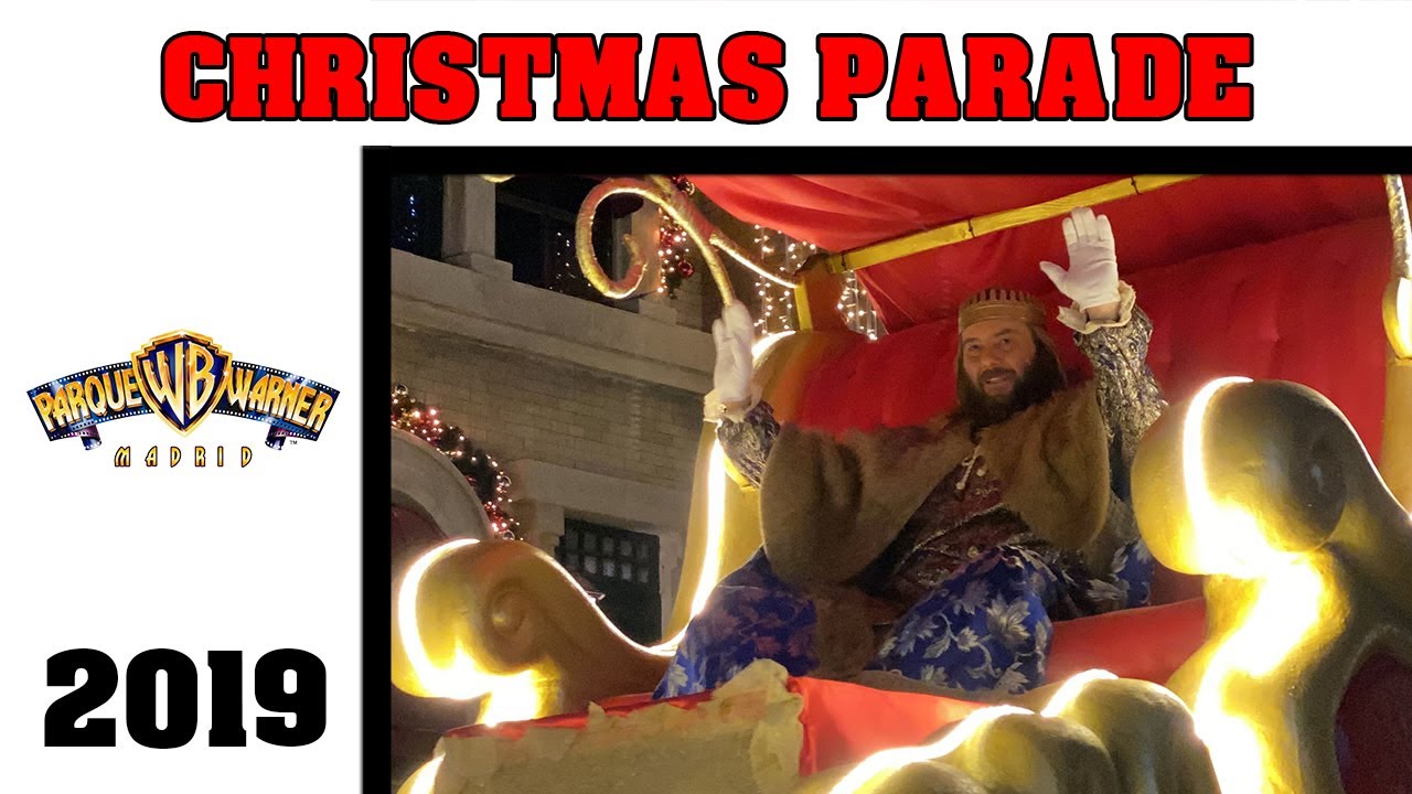[4K] Christmas Parade - Navidad 2019 Parque Warner
