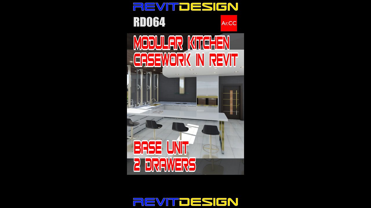 Revit Casework Base Unit 2 Drawers