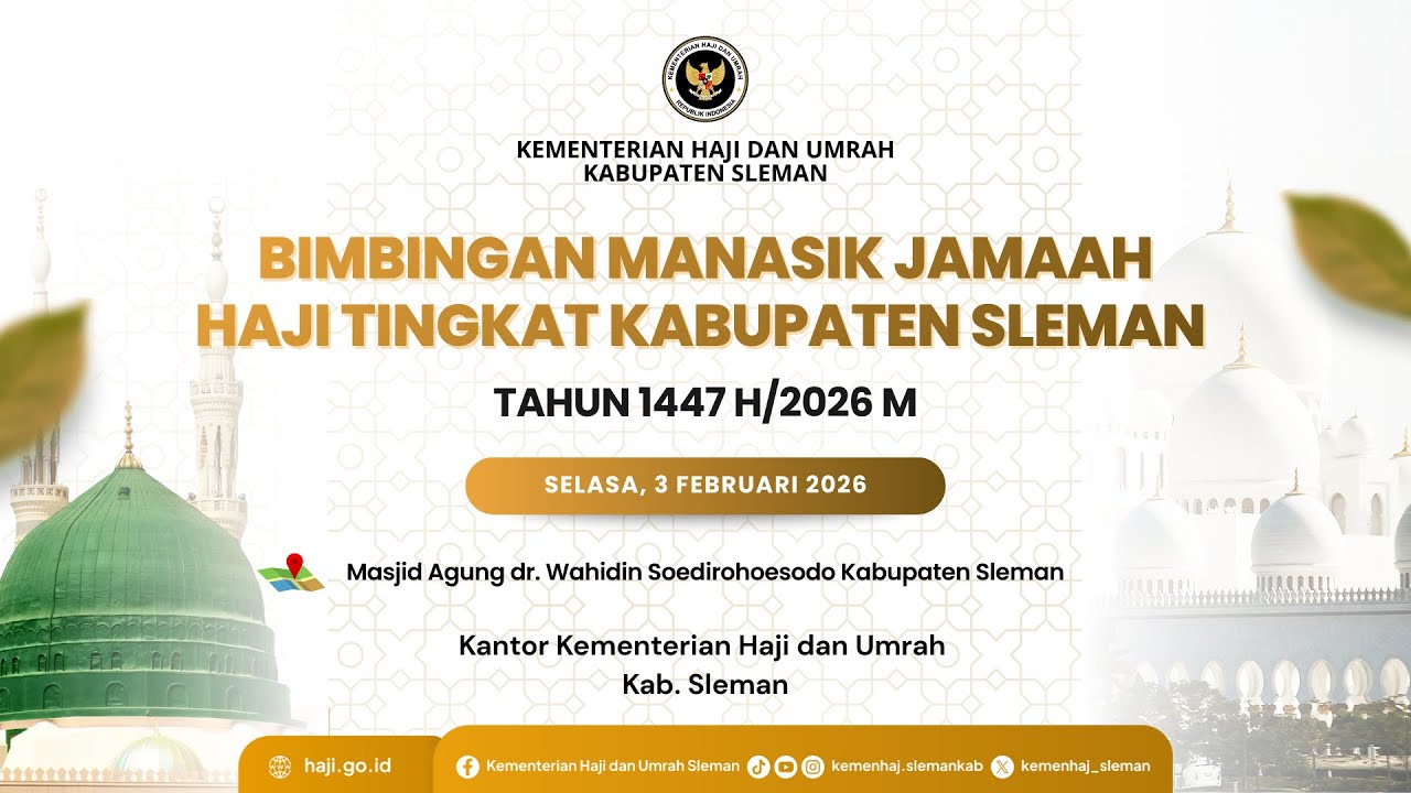 Bimbingan Manasik Jemaah Haji Tingkat Kabupaten Sleman Tahun 1447 H/2026 M