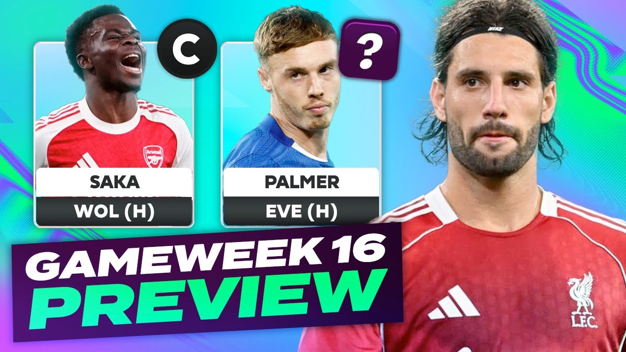 SAKA 🆚 HAALAND (C) 🔥 FPL GAMEWEEK 16 PREVIEW 💪| Fantasy Premier League Tips 2025/26