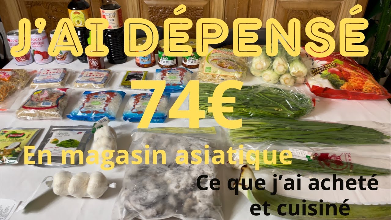 5 idées repas avec des courses en magasin Asiatique