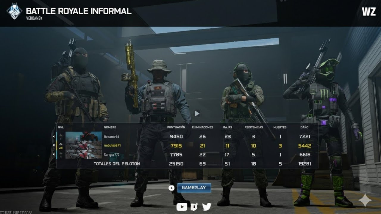 Call of Duty warzon. Victoria trabajada