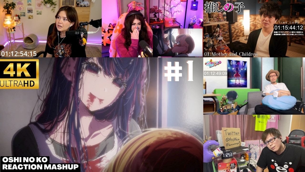 Oshi No Ko Episode 1 full reaction mashup : 推しの子 アニメリアクション