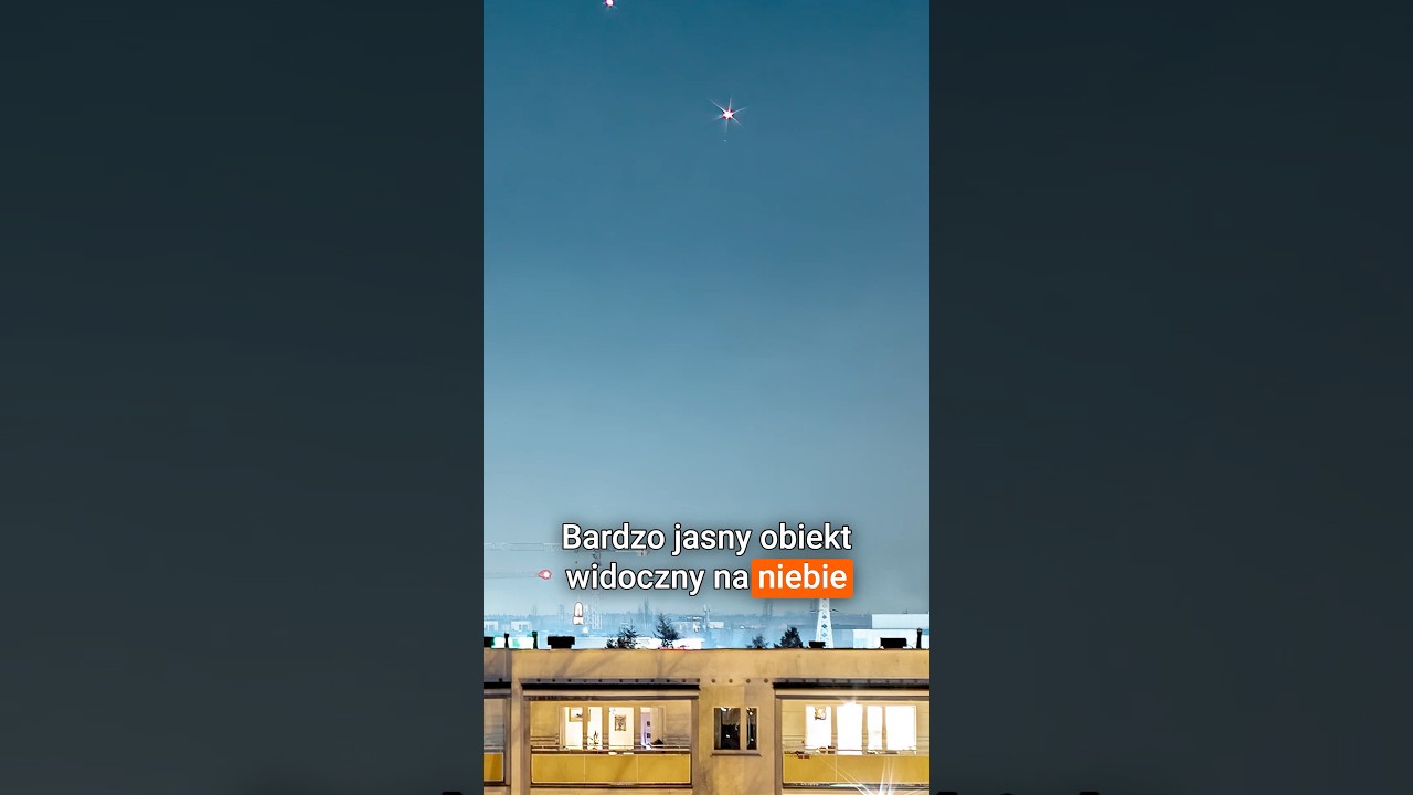 Jasny obiekt na niebie zachodnim #nocneniebo