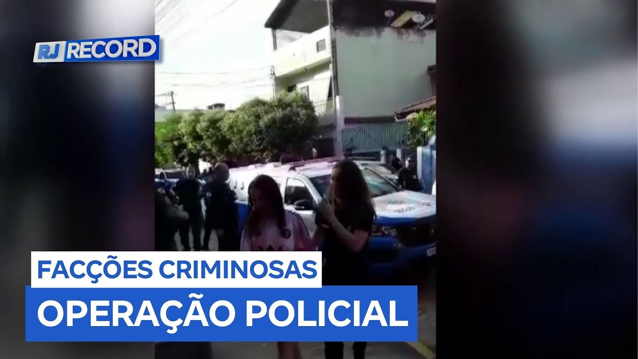 Operação policial em Santo Antônio de Pádua (RJ) prende envolvidos com facção criminosa